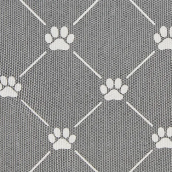 Baskets & Boxes-Kirkland's Home Paw Trellis Round Basket, 18 In. Gray