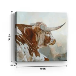 Canvas Art-Kirkland's Home Peaceful Easy Feeling Giclee Canvas Art Print Brown/White