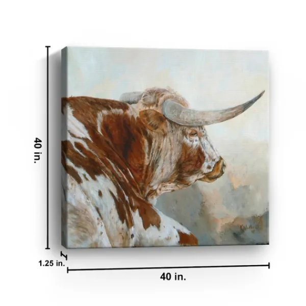 Canvas Art-Kirkland's Home Peaceful Easy Feeling Giclee Canvas Art Print Brown/White