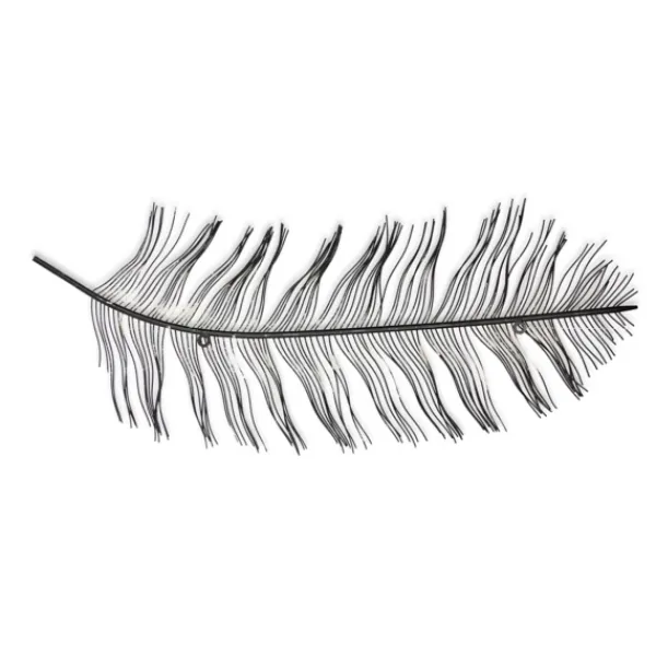 Wall Plaques-Kirkland's Home Peacock Feather Metal Wall Plaque Black/Gold