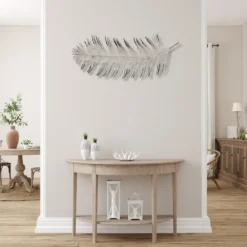 Wall Plaques-Kirkland's Home Peacock Feather Metal Wall Plaque Black/Gold