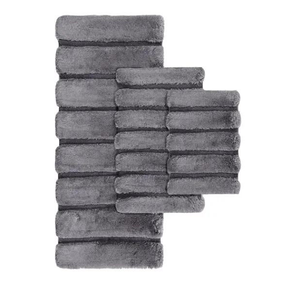 Bathroom Rugs-Kirkland's Home Pearl Tufted Bath Mat, 34 In. Gray
