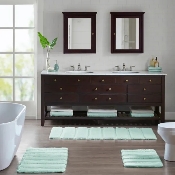 Bathroom Rugs-Kirkland's Home Pearl Tufted Bath Mat, 24 In. Green