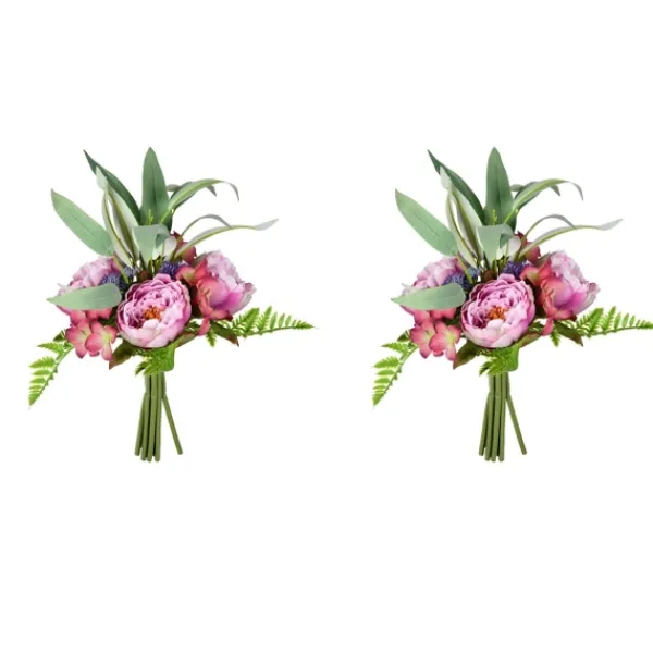 Stems & Bouquets-Kirkland's Home Peony Bouquet, Set Of 2 Purple