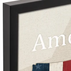 Wall Quotes & Signs-Kirkland's Home Personalized America The Beautiful Canvas Print Tan/Red/Blue