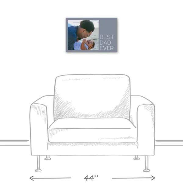 Wall Quotes & Signs-Kirkland's Home Personalized Best Dad Ever Canvas Art Print Blue