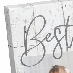 Wall Quotes & Signs-Kirkland's Home Personalized Best Mom Ever Canvas Wall Plaque White/Gray