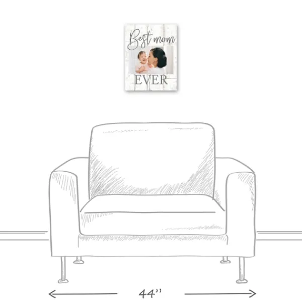 Wall Quotes & Signs-Kirkland's Home Personalized Best Mom Ever Canvas Wall Plaque White/Gray