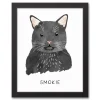 Wall Quotes & Signs-Kirkland's Home Personalized Black Cat Canvas Wall Plaque Black/White