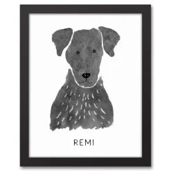 Wall Quotes & Signs-Kirkland's Home Personalized Black Labrador Canvas Wall Plaque Black/White