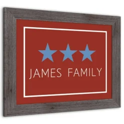 Wall Quotes & Signs-Kirkland's Home Personalized Blue Stars Framed Art Print Red/Blue