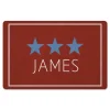 Kitchen & Floor Mats-Kirkland's Home Personalized Blue Stars Floor Mat Red/Blue