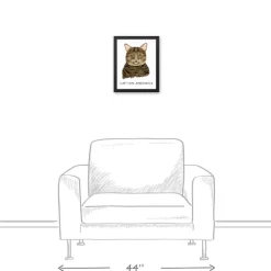 Wall Quotes & Signs-Kirkland's Home Personalized Brown Tabby Cat Canvas Wall Plaque Brown/White