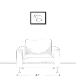 Wall Quotes & Signs-Kirkland's Home Personalized Bulldog Framed Wall Plaque White/Black