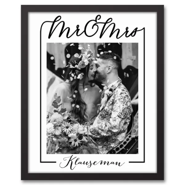 Wall Quotes & Signs-Kirkland's Home Personalized Classic Mr. & Mrs. Wall Plaque Black/White