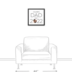 Wall Quotes & Signs-Kirkland's Home Personalized Dad Established Black Canvas Print White