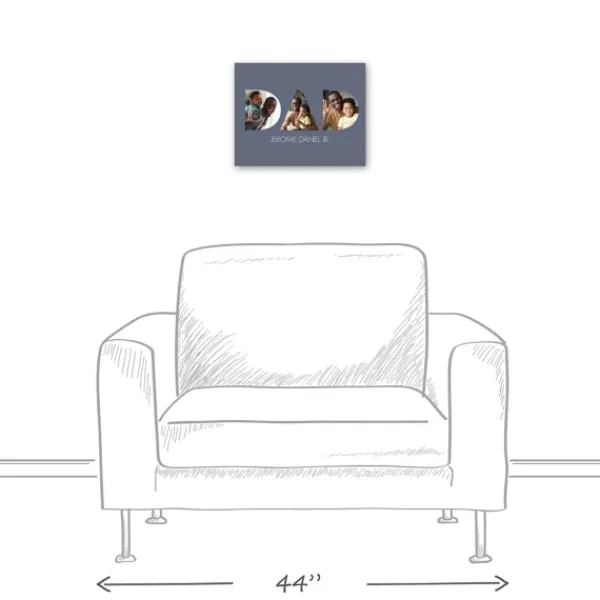 Wall Quotes & Signs-Kirkland's Home Personalized Dad Tri Canvas Art Print Blue