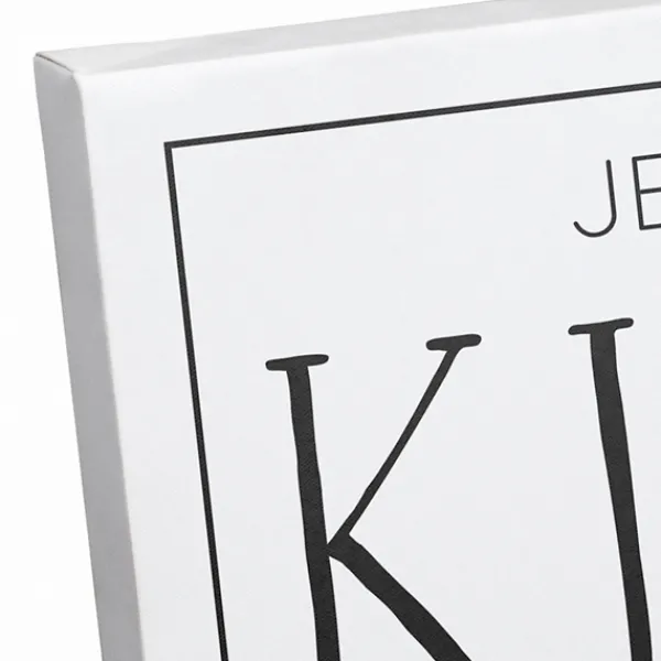 Wall Quotes & Signs-Kirkland's Home Personalized Family Kitchen Co. Canvas Wall Plaque Black/White