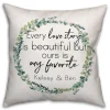 Pillows-Kirkland's Home Personalized Favorite Love Story Pillow White/Green