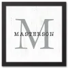 Monogram Wall Decor-Kirkland's Home Personalized Framed Monogram Canvas Wall Plaque White/Black