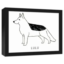 Wall Quotes & Signs-Kirkland's Home Personalized German Shepard Framed Wall Plaque Black/White