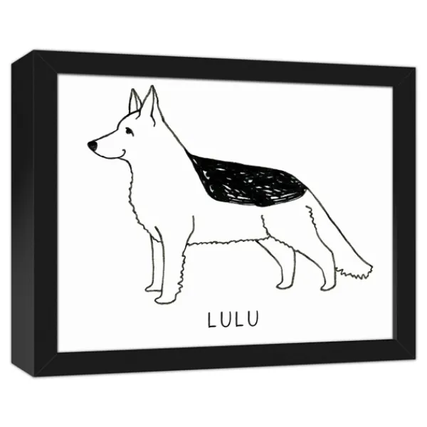 Wall Quotes & Signs-Kirkland's Home Personalized German Shepard Framed Wall Plaque Black/White
