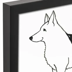 Wall Quotes & Signs-Kirkland's Home Personalized German Shepard Framed Wall Plaque Black/White