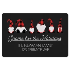 Kitchen & Floor Mats-Kirkland's Home Personalized Gnome For The Holidays Floor Mat Black
