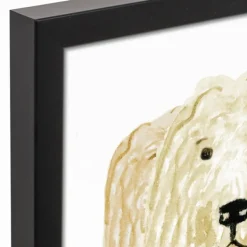 Wall Quotes & Signs-Kirkland's Home Personalized Golden Doodle Canvas Wall Plaque Tan/Yellow/White