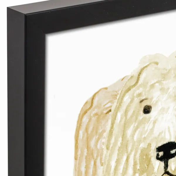 Wall Quotes & Signs-Kirkland's Home Personalized Golden Doodle Canvas Wall Plaque Tan/Yellow/White