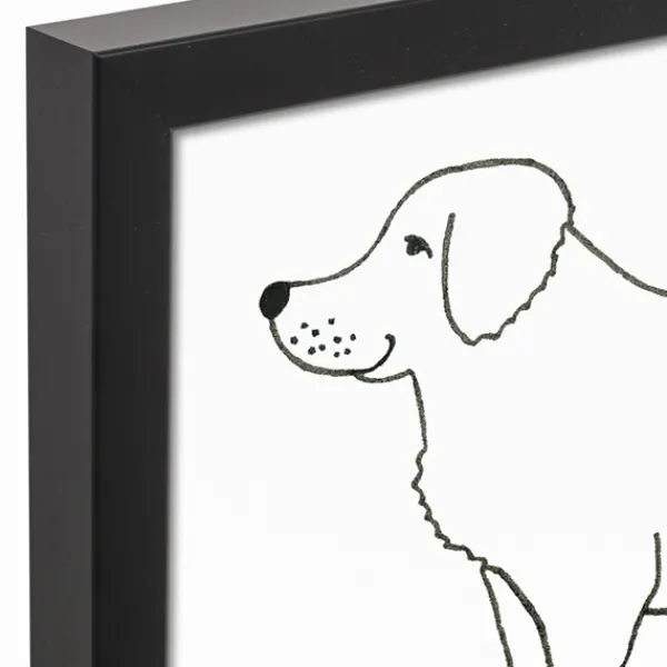 Wall Quotes & Signs-Kirkland's Home Personalized Golden Retriever Framed Wall Plaque Black/White