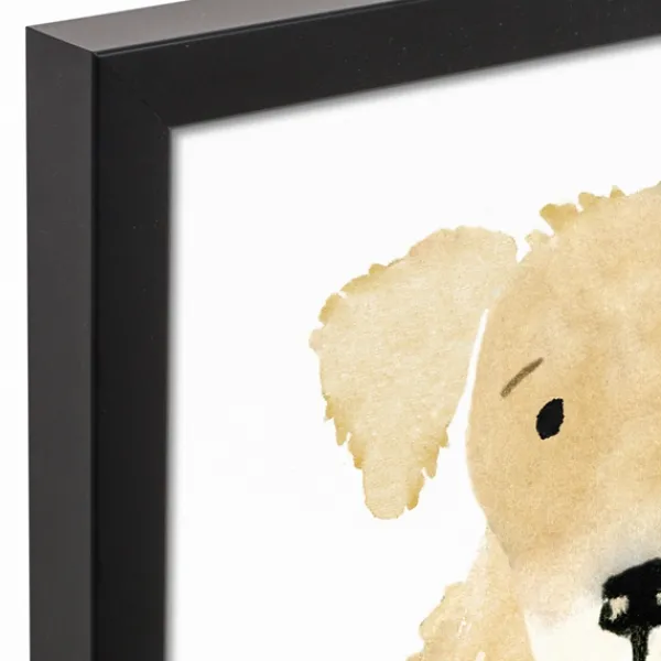 Wall Quotes & Signs-Kirkland's Home Personalized Golden Retriever Canvas Wall Plaque Tan/White