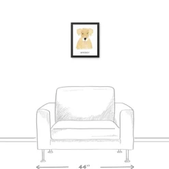 Wall Quotes & Signs-Kirkland's Home Personalized Golden Retriever Canvas Wall Plaque Tan/White