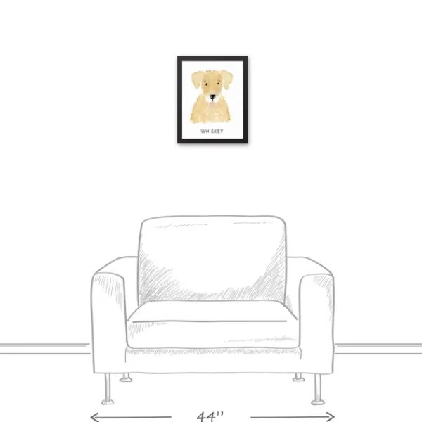 Wall Quotes & Signs-Kirkland's Home Personalized Golden Retriever Canvas Wall Plaque Tan/White