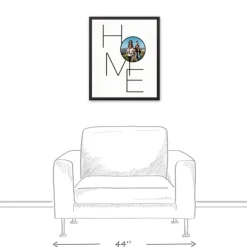 Wall Quotes & Signs-Kirkland's Home Personalized Home Circle Photo Wall Plaque Black/White