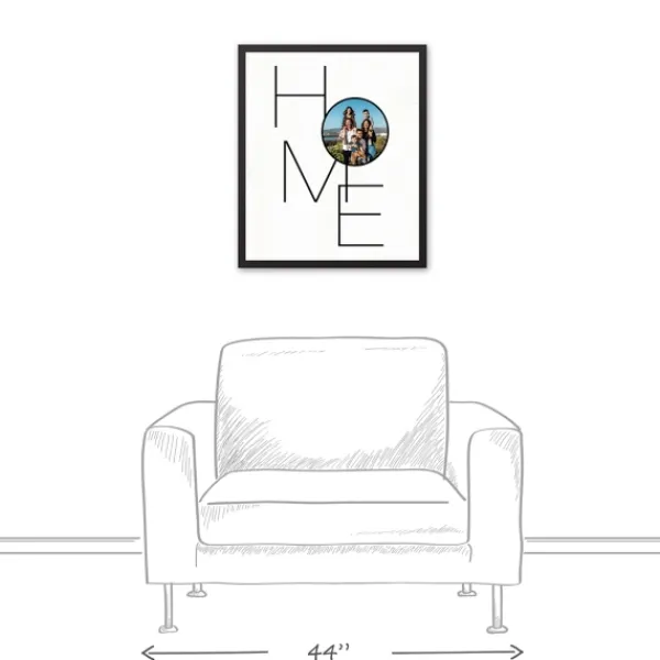 Wall Quotes & Signs-Kirkland's Home Personalized Home Circle Photo Wall Plaque Black/White