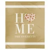 Blankets & Throws-Kirkland's Home Personalized Home With Heart Harvest Throw Blanket Brown/White/Tan