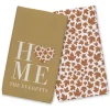 Blankets & Throws-Kirkland's Home Personalized Home With Heart 2-Pc. Harvest Towels Orange/White/Tan
