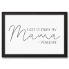 Wall Quotes & Signs-Kirkland's Home Personalized I Get It From My Mama Wall Plaque White/Black
