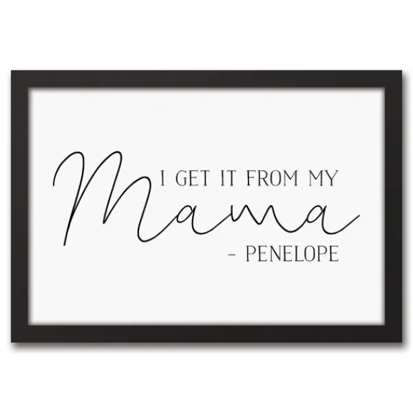 Wall Quotes & Signs-Kirkland's Home Personalized I Get It From My Mama Wall Plaque White/Black