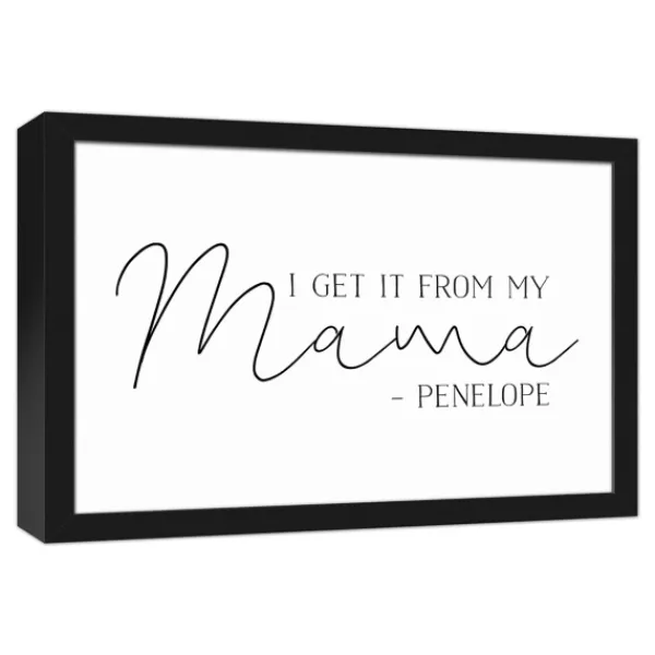 Wall Quotes & Signs-Kirkland's Home Personalized I Get It From My Mama Wall Plaque White/Black