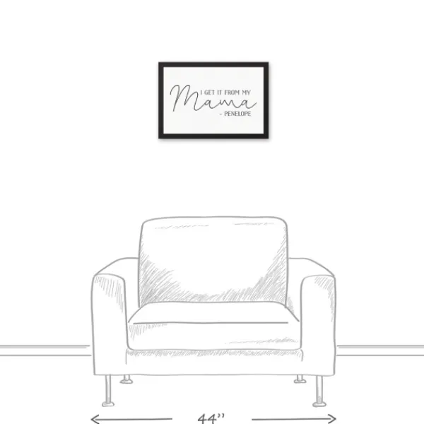 Wall Quotes & Signs-Kirkland's Home Personalized I Get It From My Mama Wall Plaque White/Black