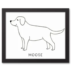 Wall Quotes & Signs-Kirkland's Home Personalized Labrador Retriever Framed Wall Plaque White/Black