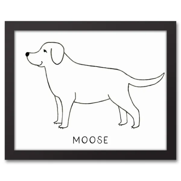 Wall Quotes & Signs-Kirkland's Home Personalized Labrador Retriever Framed Wall Plaque White/Black