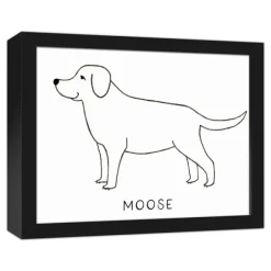 Wall Quotes & Signs-Kirkland's Home Personalized Labrador Retriever Framed Wall Plaque White/Black