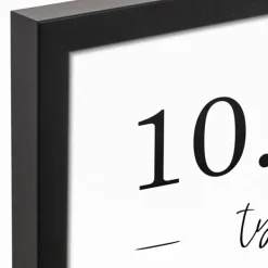 Wall Quotes & Signs-Kirkland's Home Personalized Names & Dates Framed Canvas Print White/Black