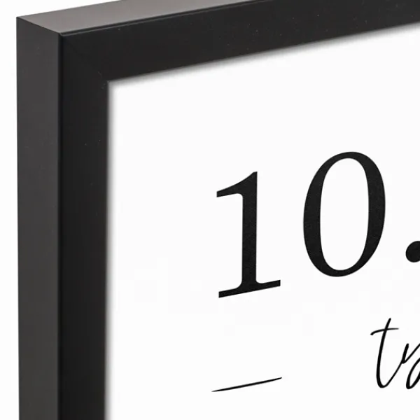 Wall Quotes & Signs-Kirkland's Home Personalized Names & Dates Framed Canvas Print White/Black