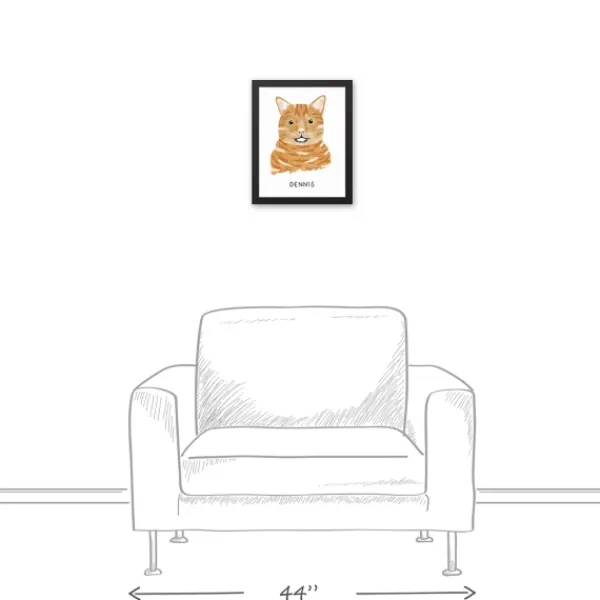 Wall Quotes & Signs-Kirkland's Home Personalized Orange Tabby Cat Canvas Wall Plaque Orange/White