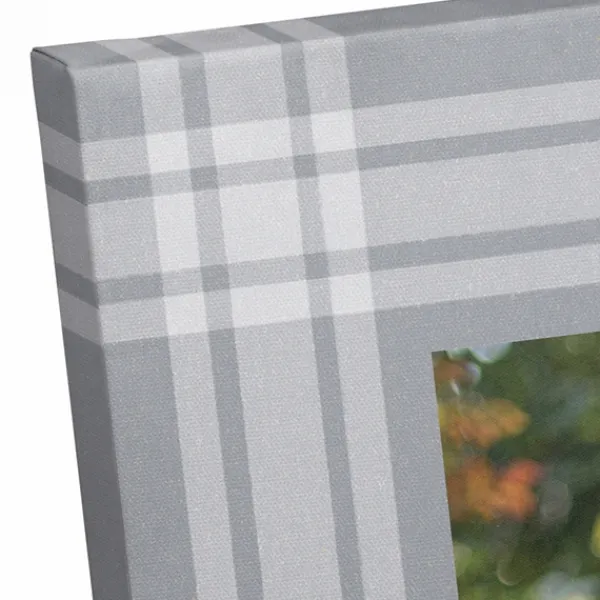 Wall Quotes & Signs-Kirkland's Home Personalized Plaid Photo Canvas Art Print Gray