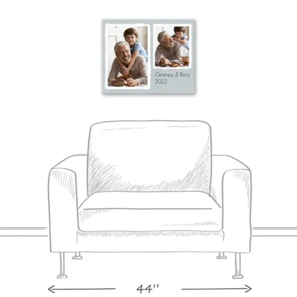 Wall Quotes & Signs-Kirkland's Home Personalized Simple Double Canvas Art Print Blue